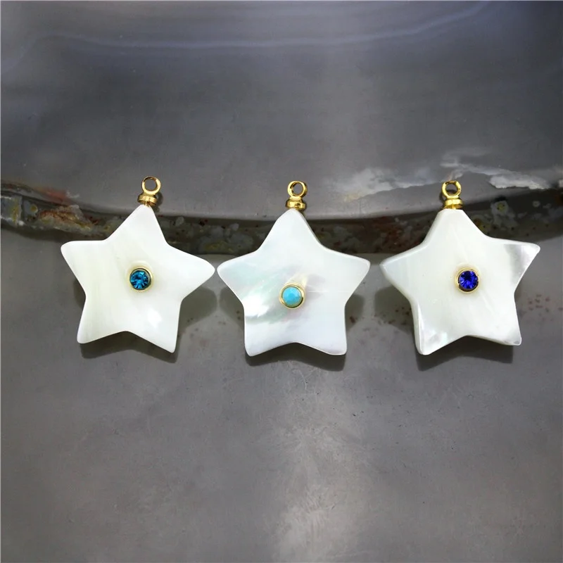 20 мм шт./лот подвеска в форме звезды кубический цирконий микро паве очарование