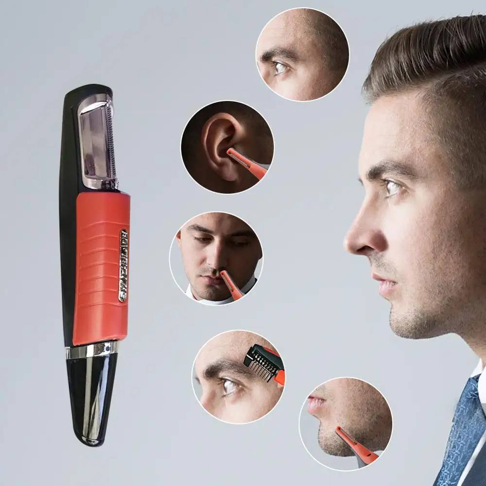 

New with LED Light multifunctional double-headed shaver with LED light men's nose hair trimmer eyebrow trimmer Fast delivery CSV