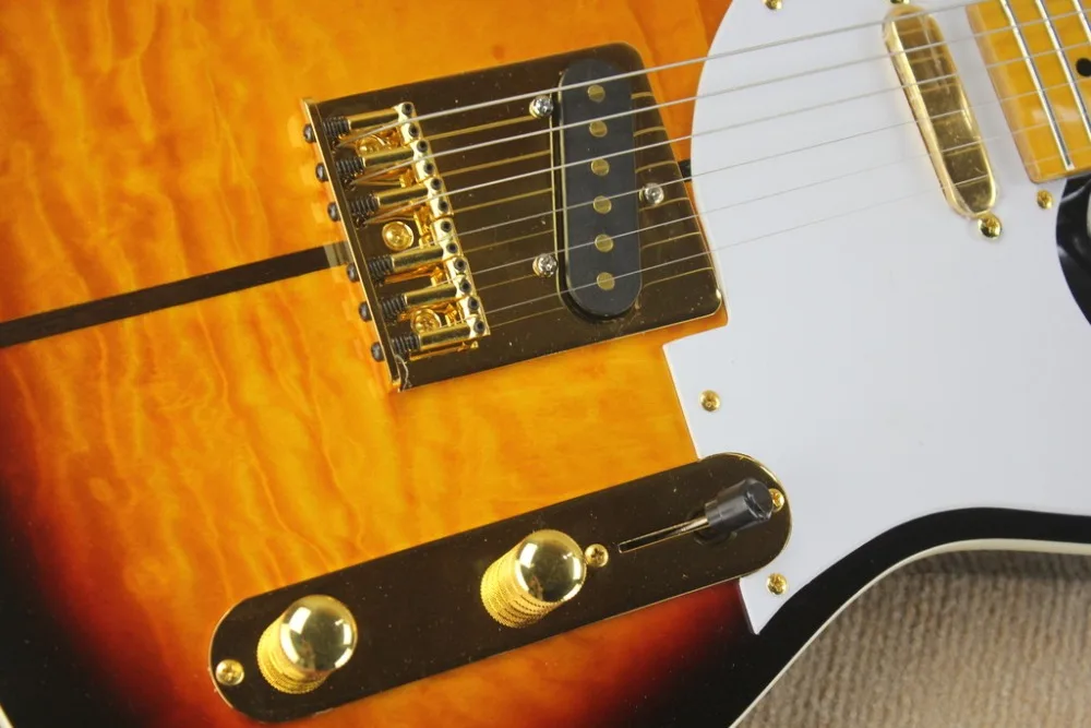 Электрогитара Merle Haggard новая + заводская с фирменным Tuff Dog sunburst китайская гитара на