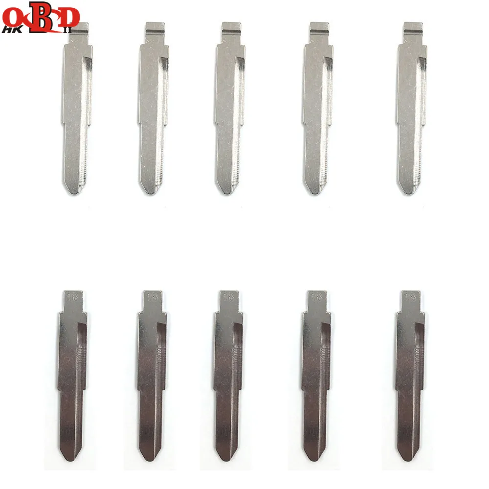 

HKOBDII 10 pcs/lot Metal Blank Uncut Flip KD Remote Key Blade Type 16# for Mitsubishi for Suzuki Alto Car Key Replacement