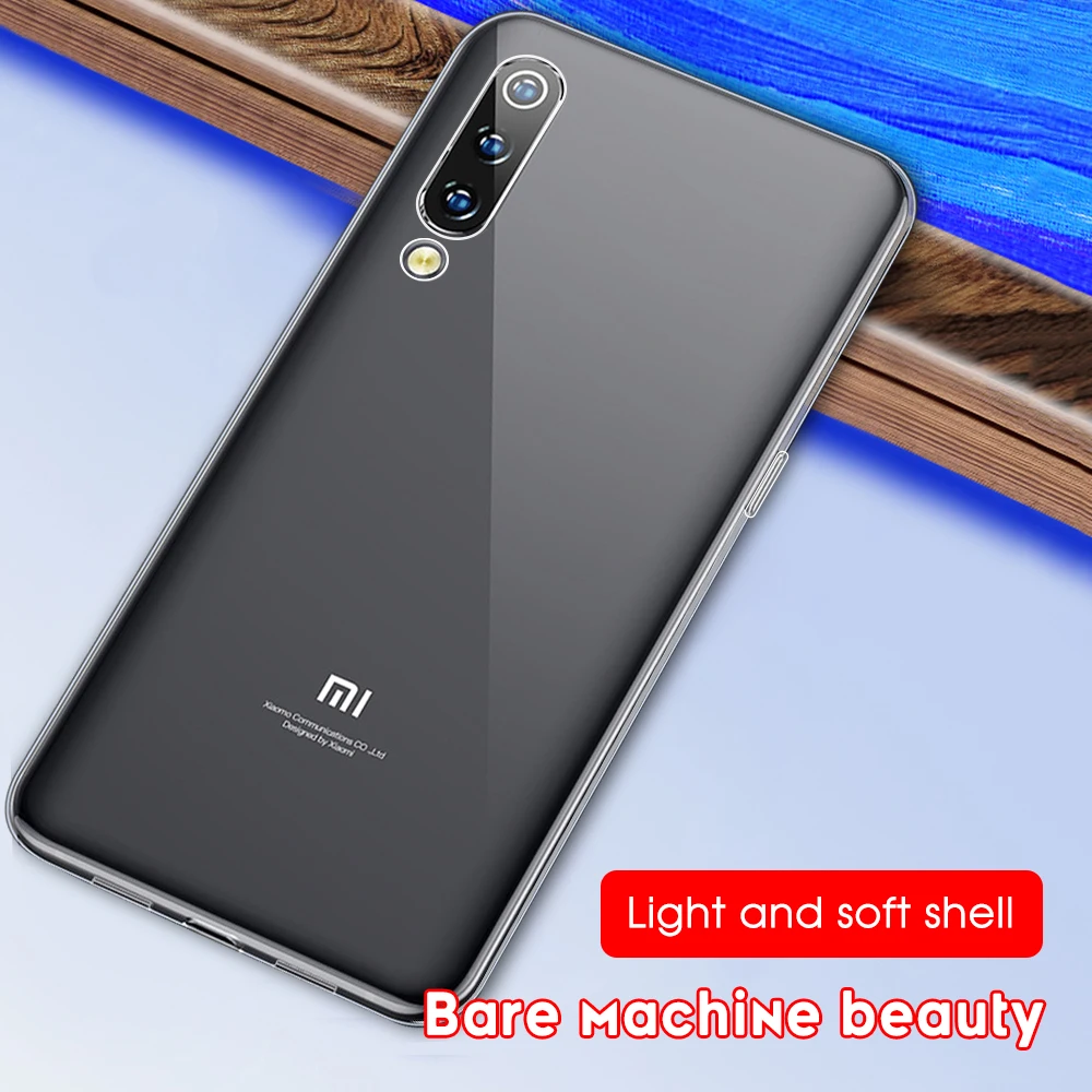 Кристально прозрачный ТПУ чехол для телефона Xiaomi Redmi Note 8 Pro 7 противоударный