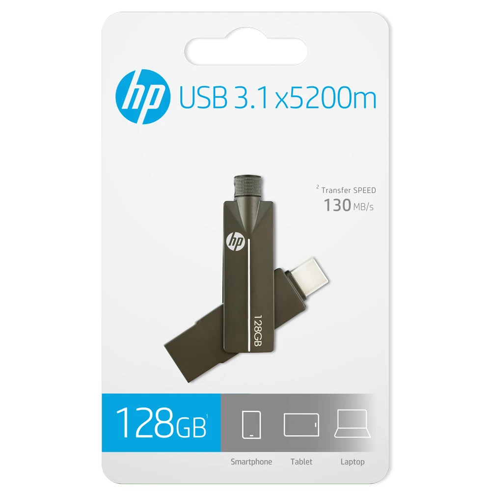 USB флеш-накопитель HP X5200M Type-c OTG 128 ГБ 64 32 флешка для устройств Type-C оригинал |