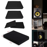 4 set studio monitor isolation pads pair of two high density acoustic foam sound treatment plates which fits most speaker stands
