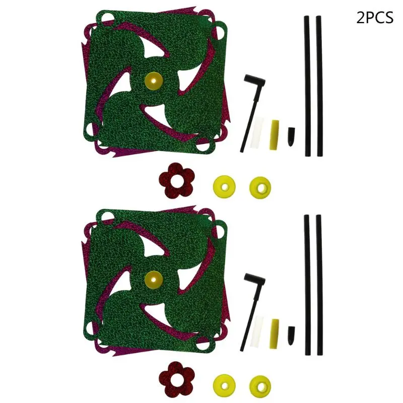 2 шт./компл. ветра счетчик блестящие светящиеся ветряная мельница Красочные