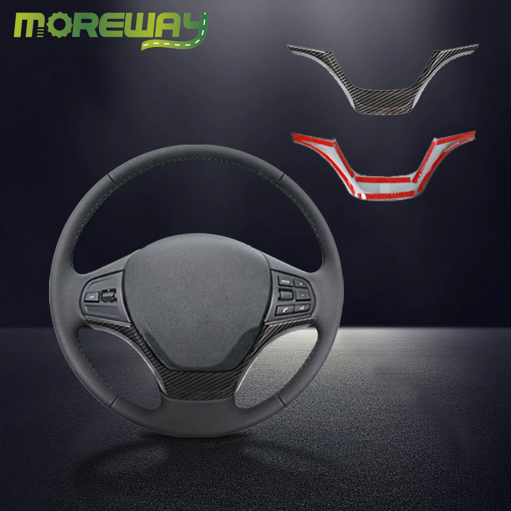 

Автомобильная отделка на руль из АБС-пластика, Обложка рамы, наклейка, аксессуары для BMW 1 3 серии F20 F30 F34 GT 118I 328I 2012 до 2016, автомобильный Декор