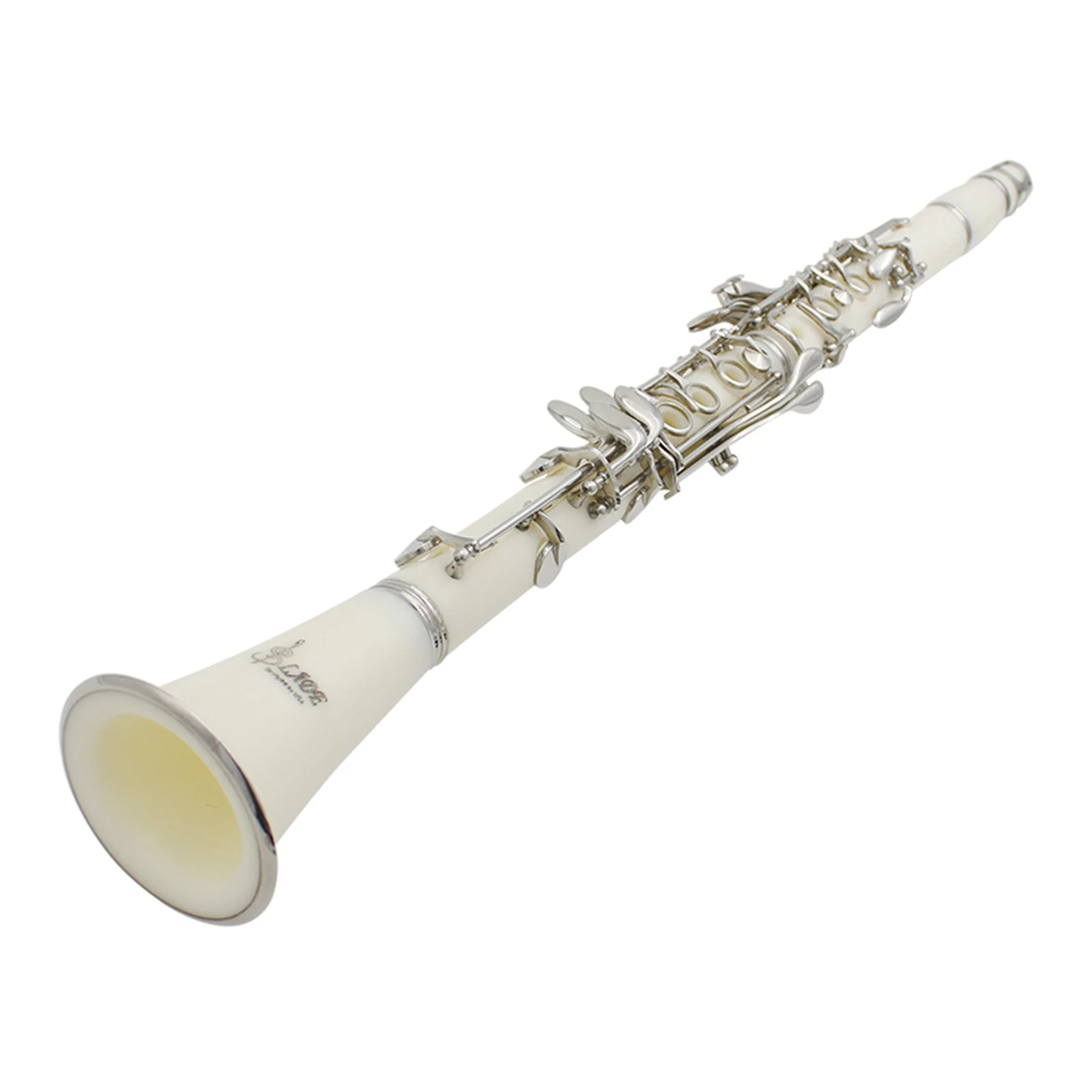 

17 Keys B Flat Bakelite Clarinet with Cleaning Cloth Gloves Instruments Kit