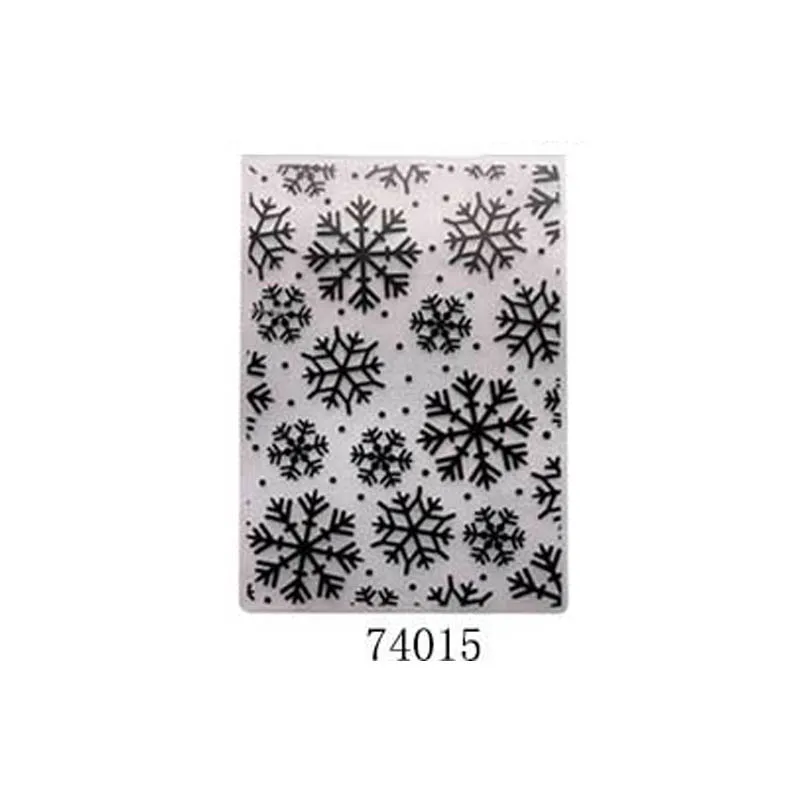 74015 snowflake 1 шт шаблон для тиснения бумажных карт пластиковая папка для тиснения DIY Фотоальбом многофункциональный шаблон ремесло карточные трафареты - Цвет: 74015 snowflake