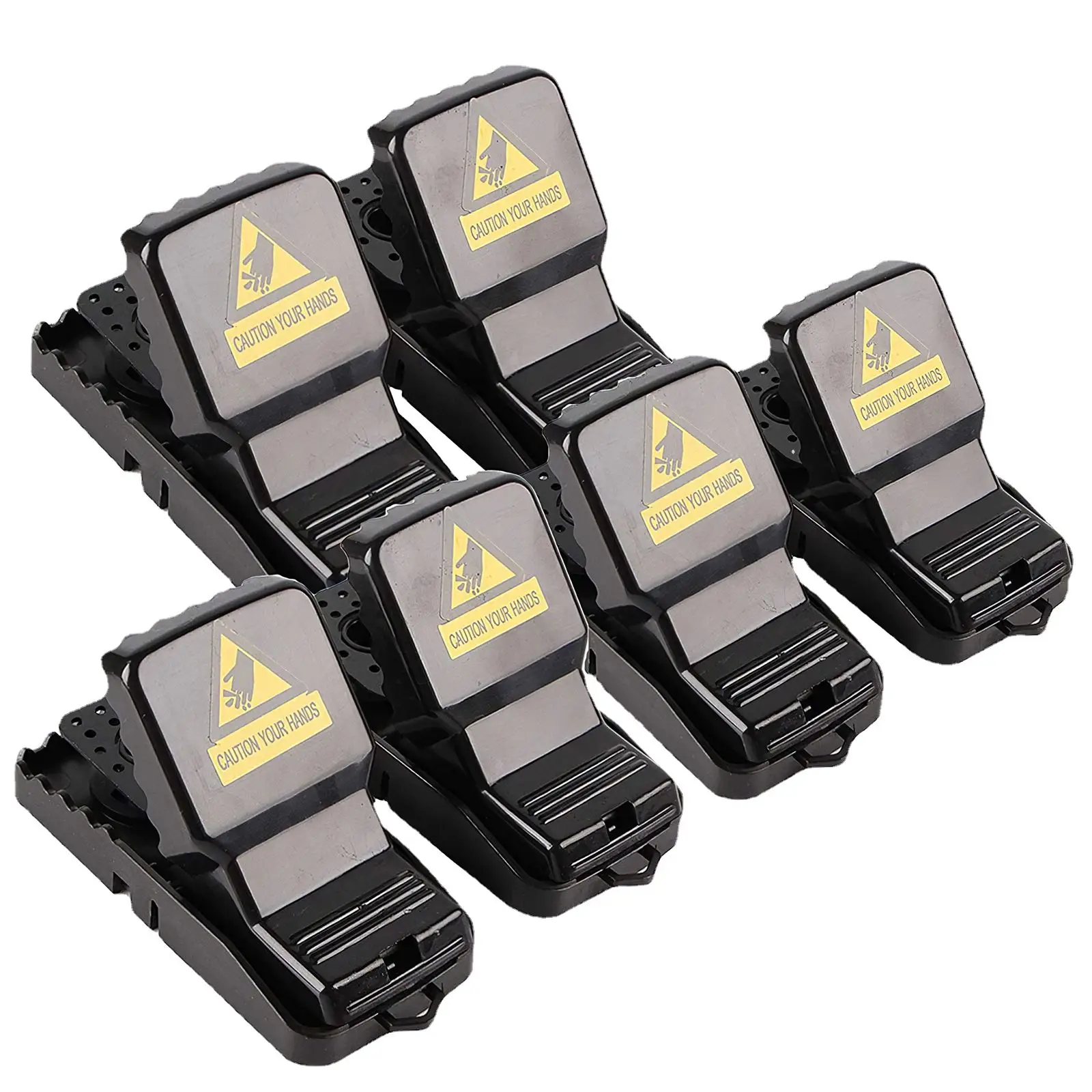

6pcs Mouse Snap Trap ABS Alloy To Catch Mouse Snap Spring Rodent Catcher For Kitchen Backyard Garage Factory