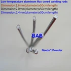 1,6 мм2 мм2,4 мм * 500 мм низкотемпературная алюминиевая сварочная проволока с флюсовой сердцевиной не требует алюминиевого порошка вместо сварочного стержня WE53