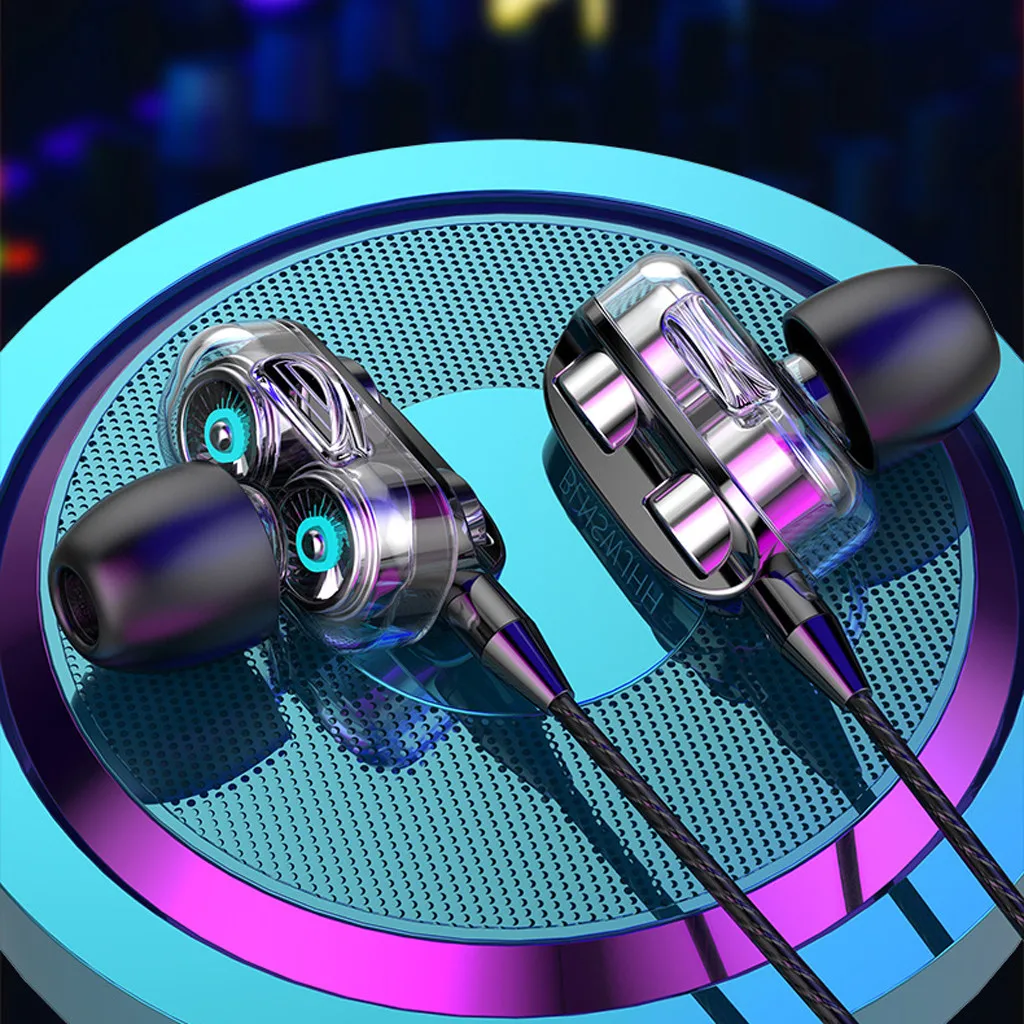 Проводные наушники вкладыши Super Bass 3 5 мм для компьютера iPhone Samsung Xiaomi четыре