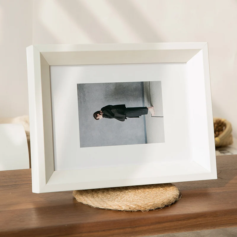 

Nordic Painting Photo Frame Ornament Elegant Design Bedroom Display Wood Picture Frame Gallery Marco Fotos Home Decor DF50XK