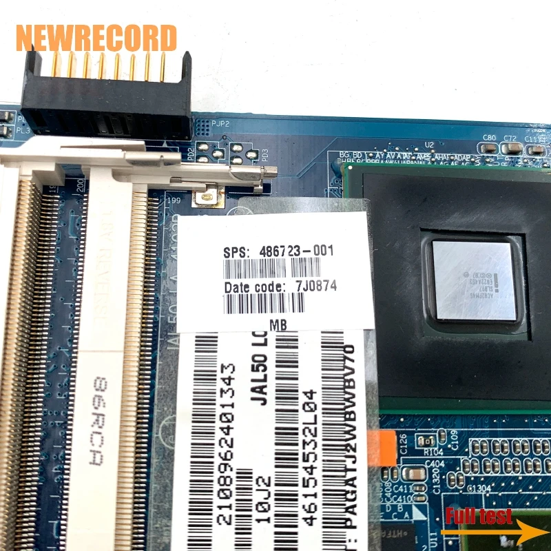 NEWRECORD JAL50 LA-4102P 486723-001 496730-001 для ноутбука HP Pavilion DV4 Материнская плата GeForce 9200GS PM45 DDR2