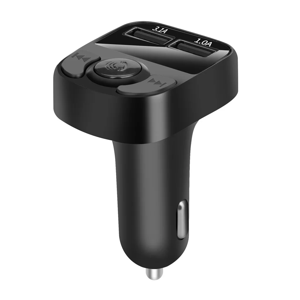 Hot Car FM Transmitter Bluetooth Handsfree MP3 Player USB Wireless Charger Modulater Carkit Support TF Card Black | Электроника