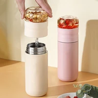 thermos bottle with filter tea maker stainless steel thermos bottle with glass infuser separates tea and water 300ml500ml