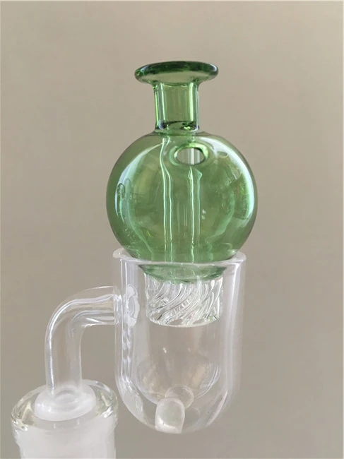 Круглый нижний кварцевый Банкер с Terp Peral Bubble Carb cap |