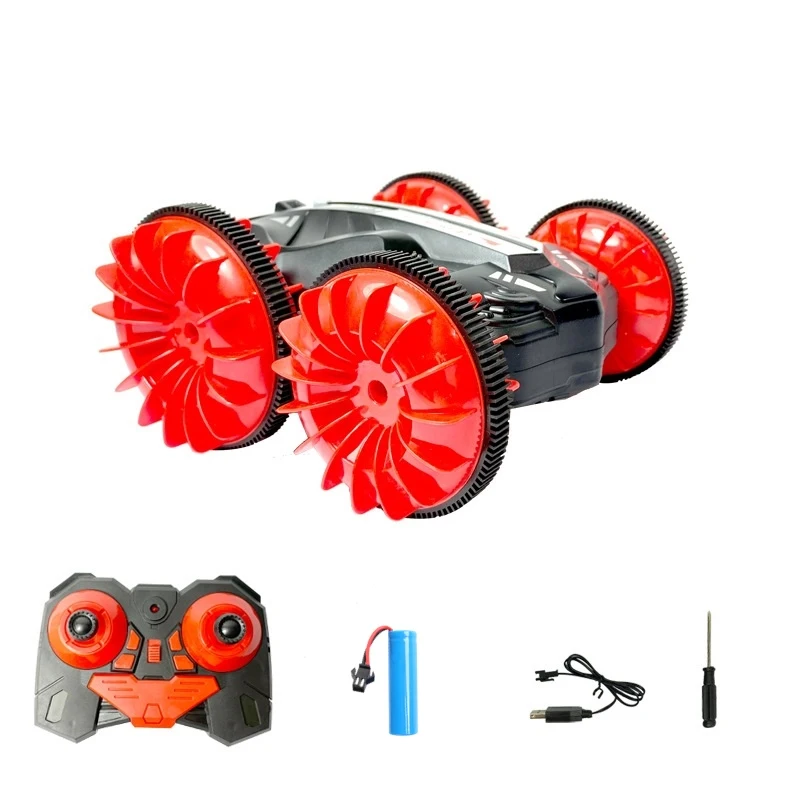 RC амфибия автомобиль 4WD водонепроницаемый 360 градусов флип внедорожный мульти