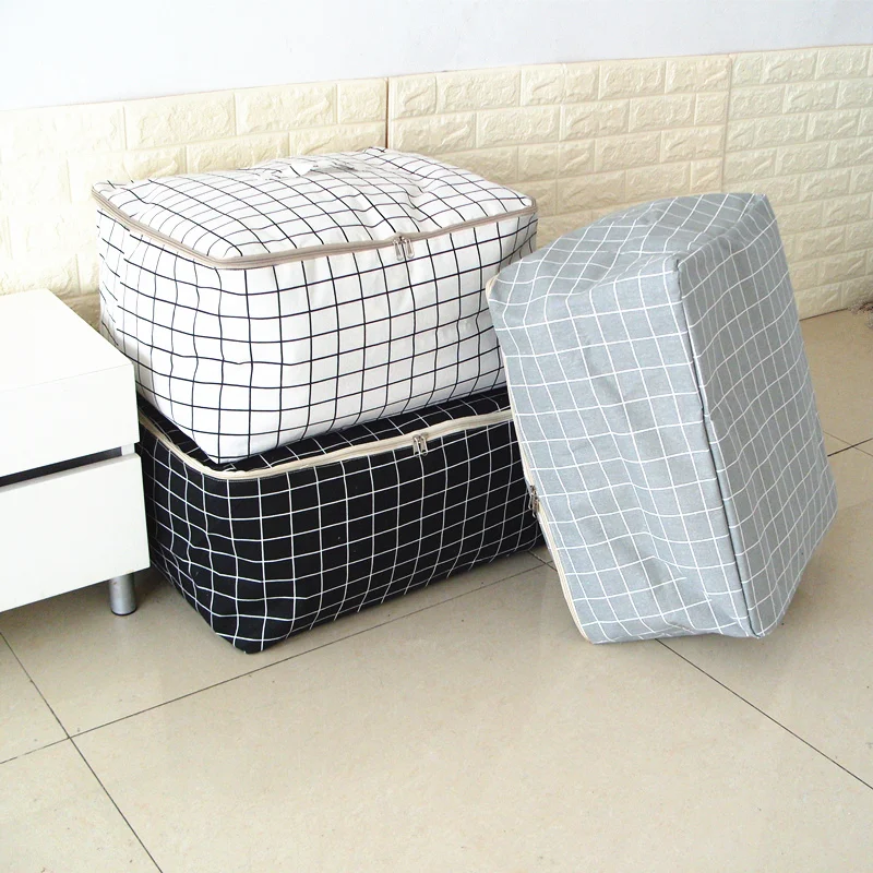 

1pc Large Capacity Wardrobe Closet Dust-proof Storage Bag Portable Thick Clothes Organizer Bag Bedding Damp Proof Organizers
