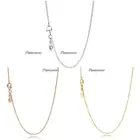 Ожерелье из стерлингового серебра 925 пробы, цепочка с фирменным якорем, ожерелье для женщин, подарок на свадьбу, вечеринку, ювелирные изделия Pandora