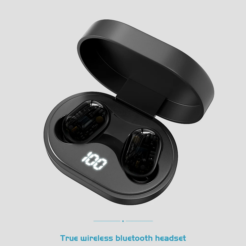 TWS Bluetooth наушники беспроводные Bluetooth наушники водонепроницаемые шумоподавление гарнитуры с микрофоном светодиодный дисплей