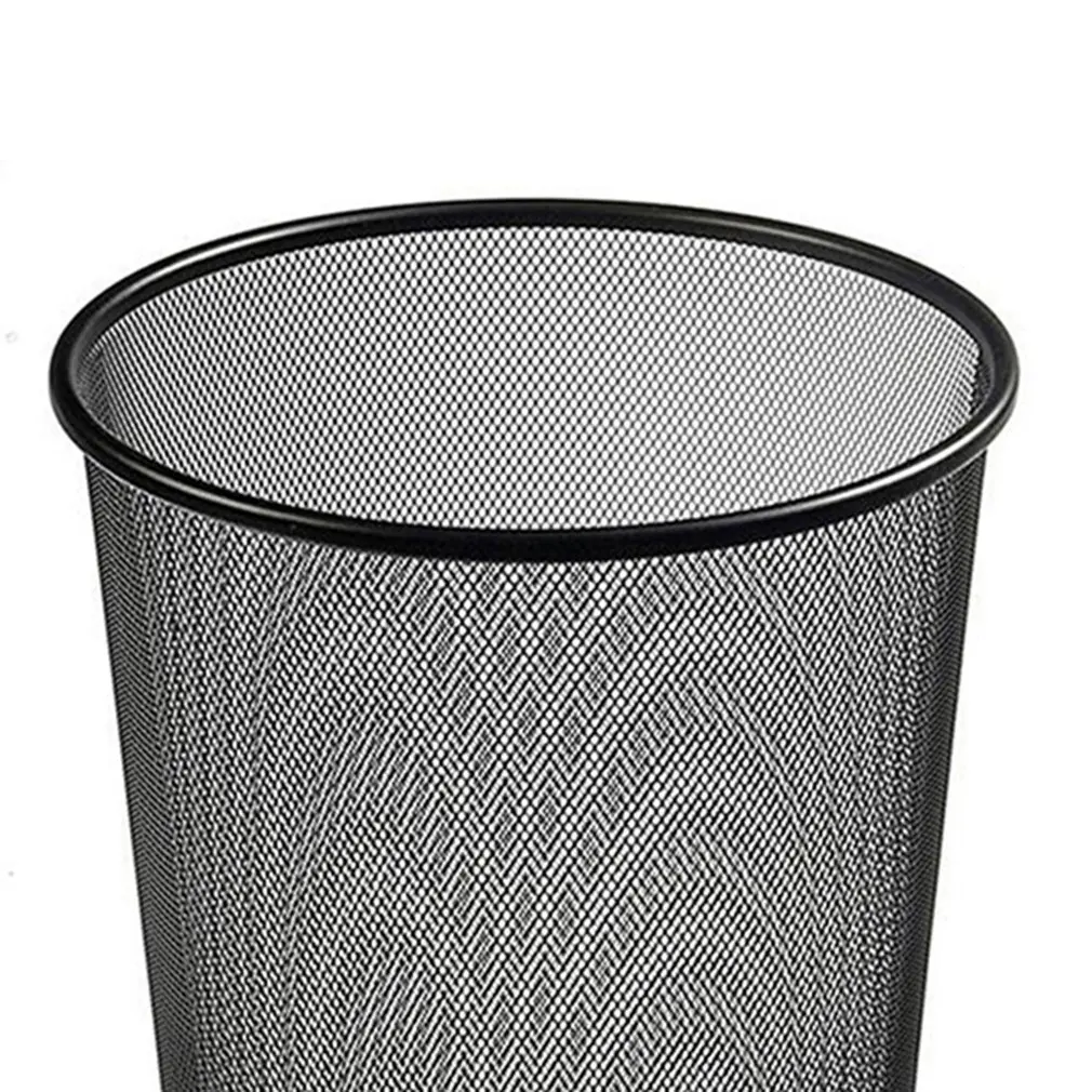 Маленькая металлическая сетчатая корзина для мусора 11 литров бумажная железная