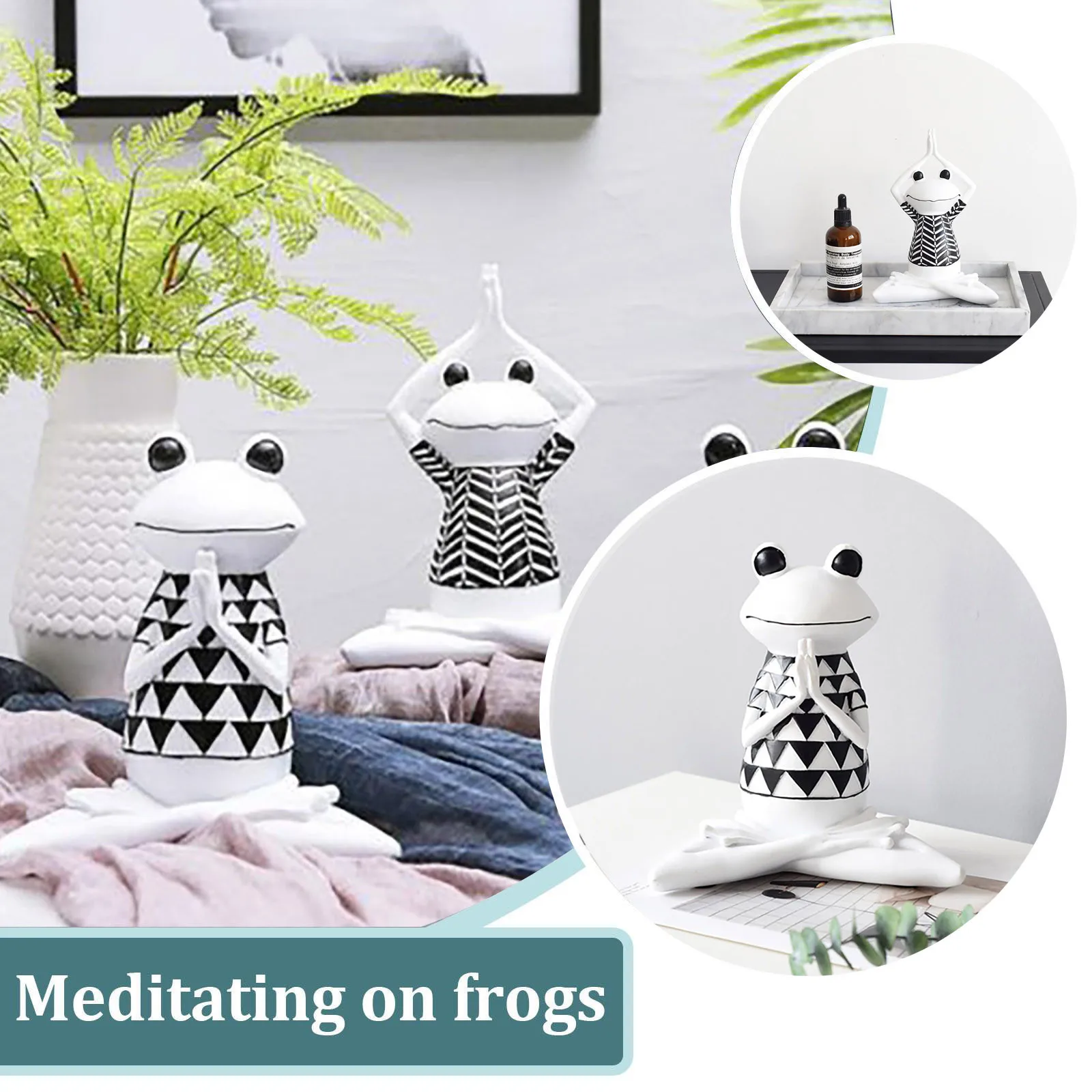 

Meditating Zen Garden Yoga Figurine Poly Resin Office Yard Decoration Ornament Garden Sand Decoration Meditation Home Office