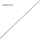 Цепочка шариковая из нержавеющей стали, 1 мм, серебристого цвета, для ювелирных аксессуаров, 2 м