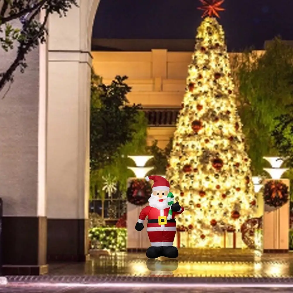 Новый Рождество Санта Клаус большой Размеры надувные лампы вверх двор Декор