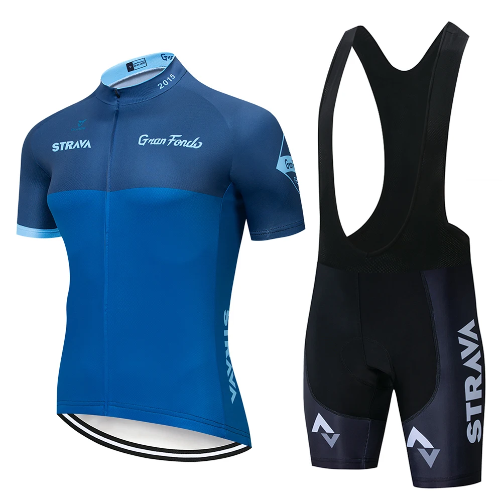 

2020 New Pro TEAM Bike Clothing STRAVA Cycling Jersey Set White Ciclismo Jersey Short Sleeve Set Cycling Clothing MTB Wear 9D