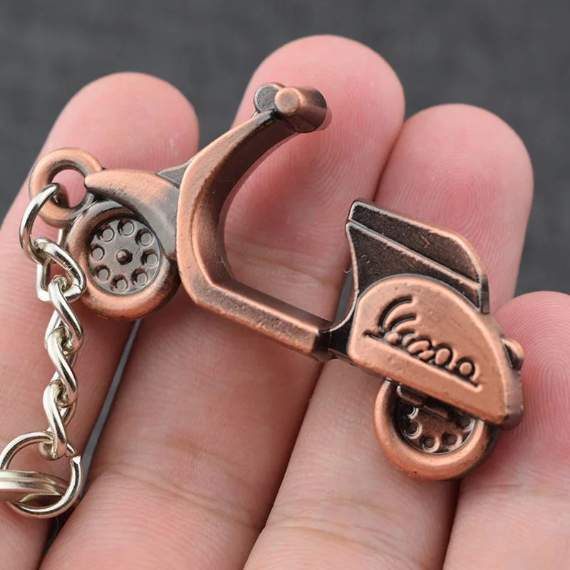 

Модный брелок для ключей с мотоциклом, скутером, Классический 3D кулон, милый брелок для ключей подарок на день рождения для мужчин