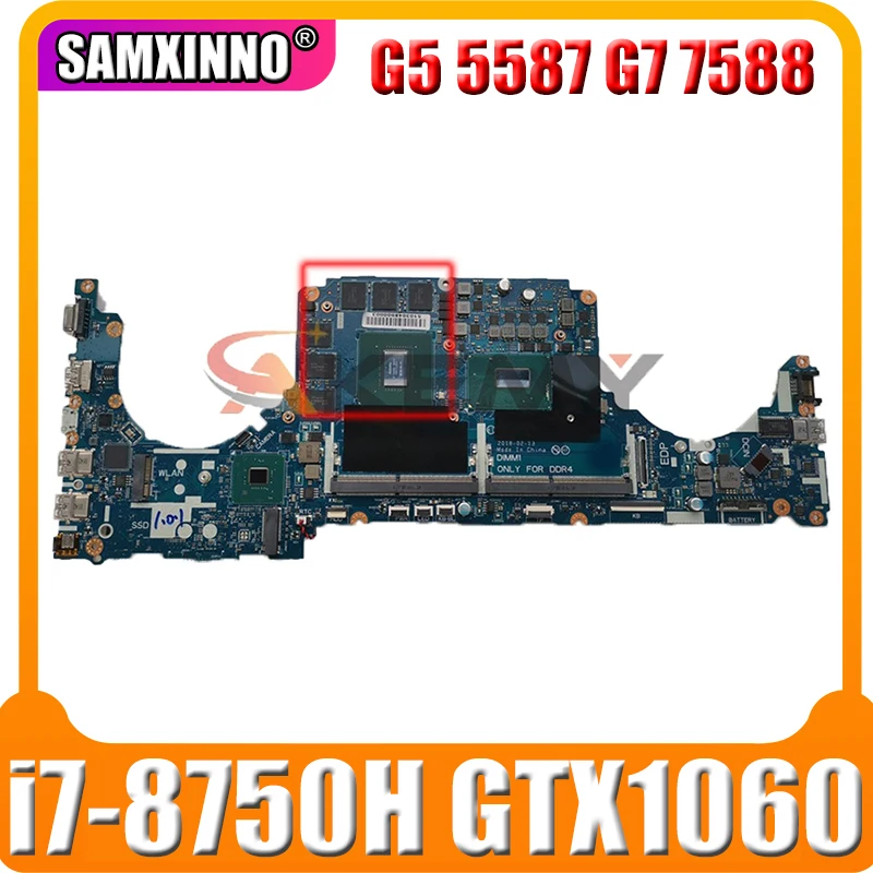 

Для Dell Inspiron G5 5587 G7 7588 Материнская плата ноутбука i7-8750H GTX1060 CN-0TM9WY 0TM9WY TM9WY протестирована и прекрасно работает