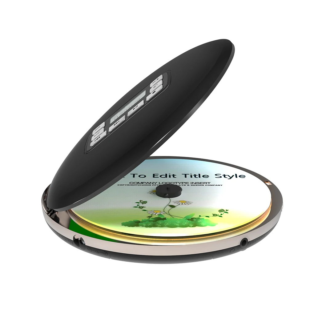 Ударопрочный Портативный беспроводной Bluetooth CD-плеер CD611T ЖК-дисплей