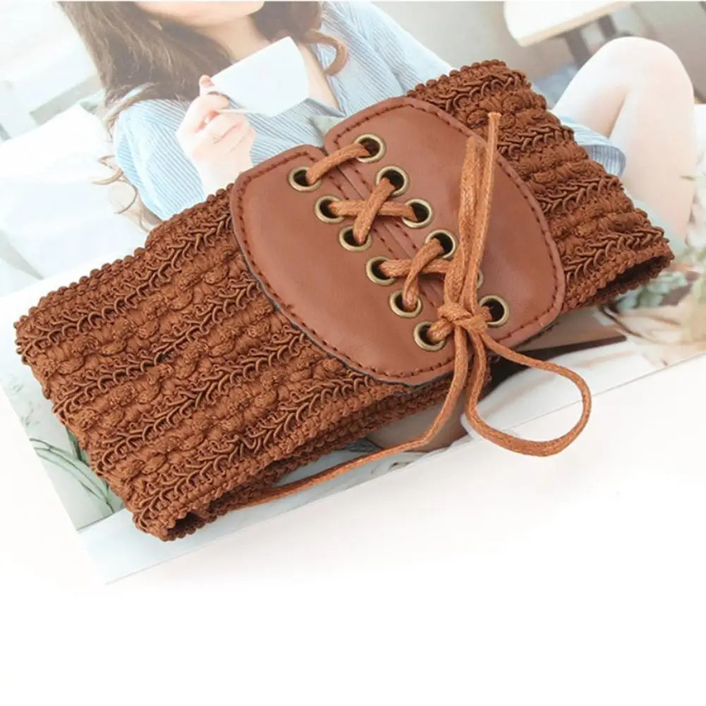 Женский эластичный пояс корсет широкий Дамские аксессуары для одежды женские