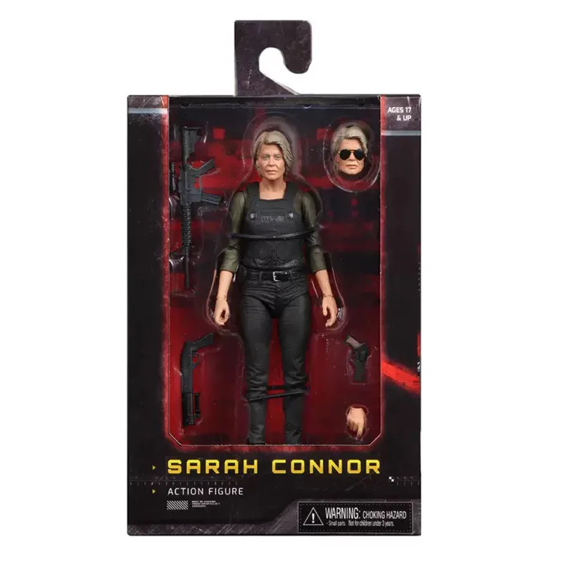 Фигурка NECA Terminator T 800 Dark Fate Сара Коннор Рождественская кукла Коллекционная модель