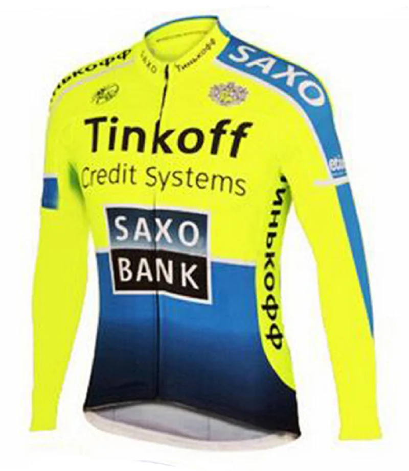Новинка 2020 велосипедная Джерси Tinkoff Pro с длинным рукавом одежда для велоспорта