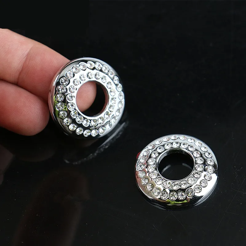 2 шт. шикарные блестящие автомобильные интерьерные дверные замки зеркальные