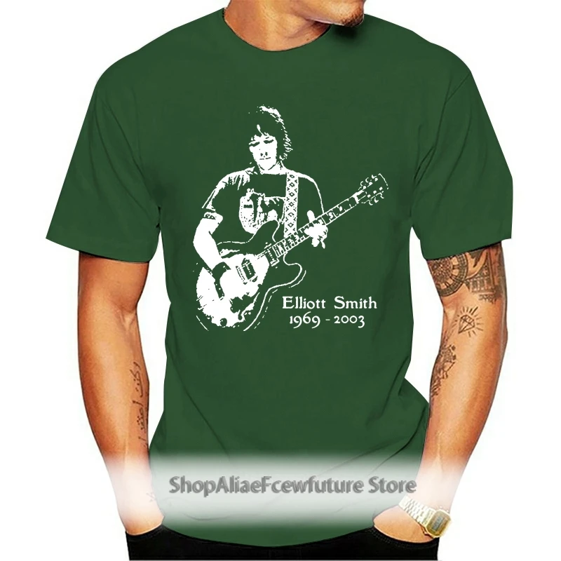 

Print T Shirt Summer Style Hot Elliott Smith Xo Indie Pop Indie Pop Black T Shirts 100% Cotton