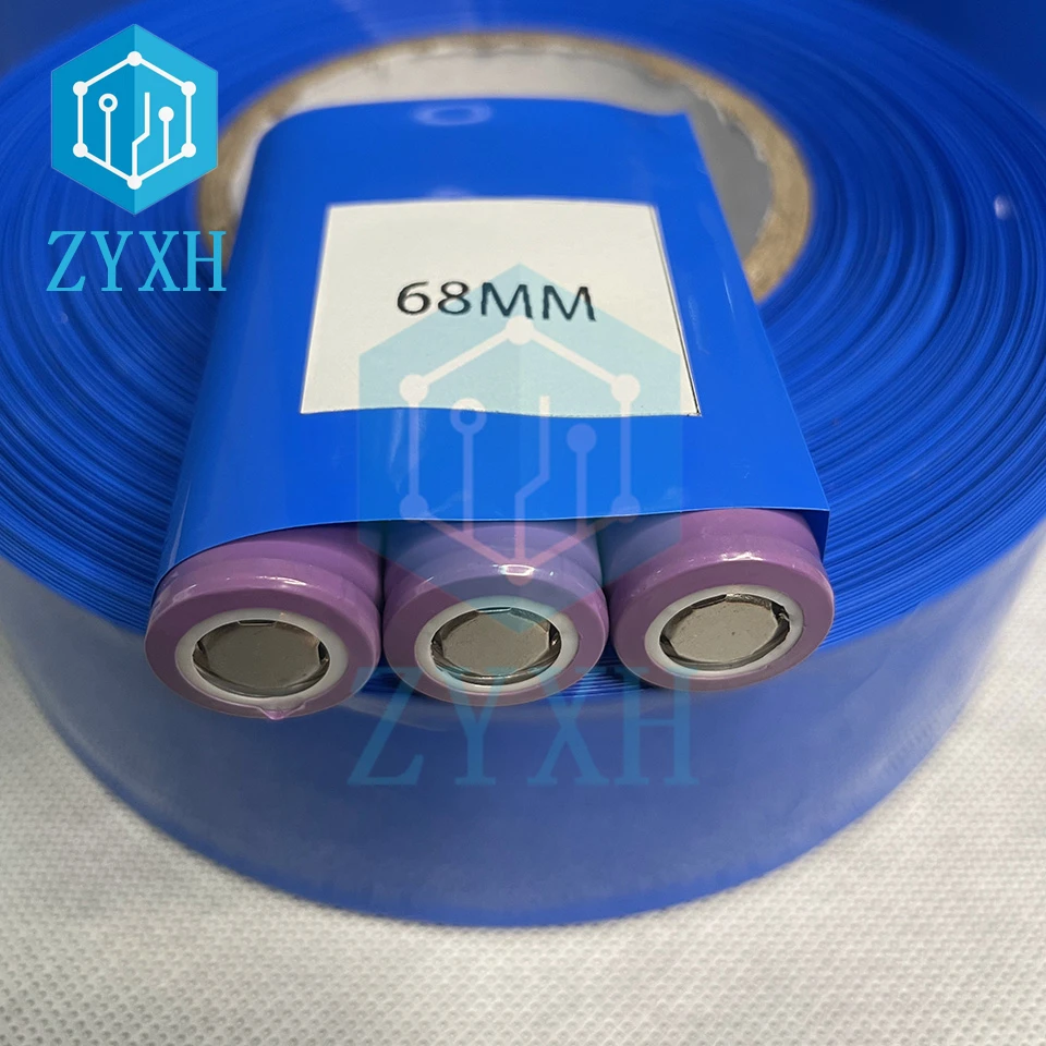 30mm-150mm Width 18650 Lipo Battery PVC Heat Shrink Tube Wrap Cover Shrinkable Tubing Lithium Case Cable Sleeve Insulation |
