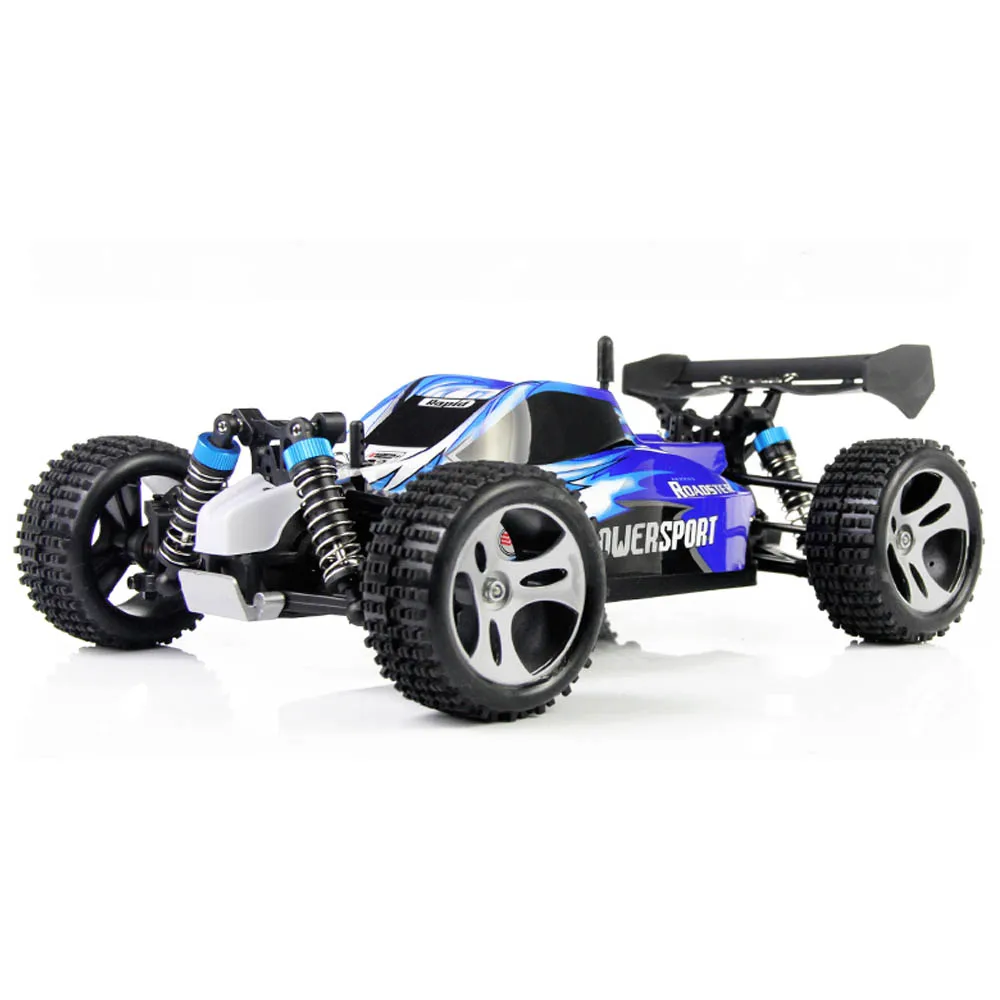 Игрушечная модель RC-автомобиля Tops Kids Toy подарок, управляемая радиоуправлением 2,4 ГГц в масштабе 1:18, с амортизирующими резиновыми колесами, багги для высокой скорости бездорожья.