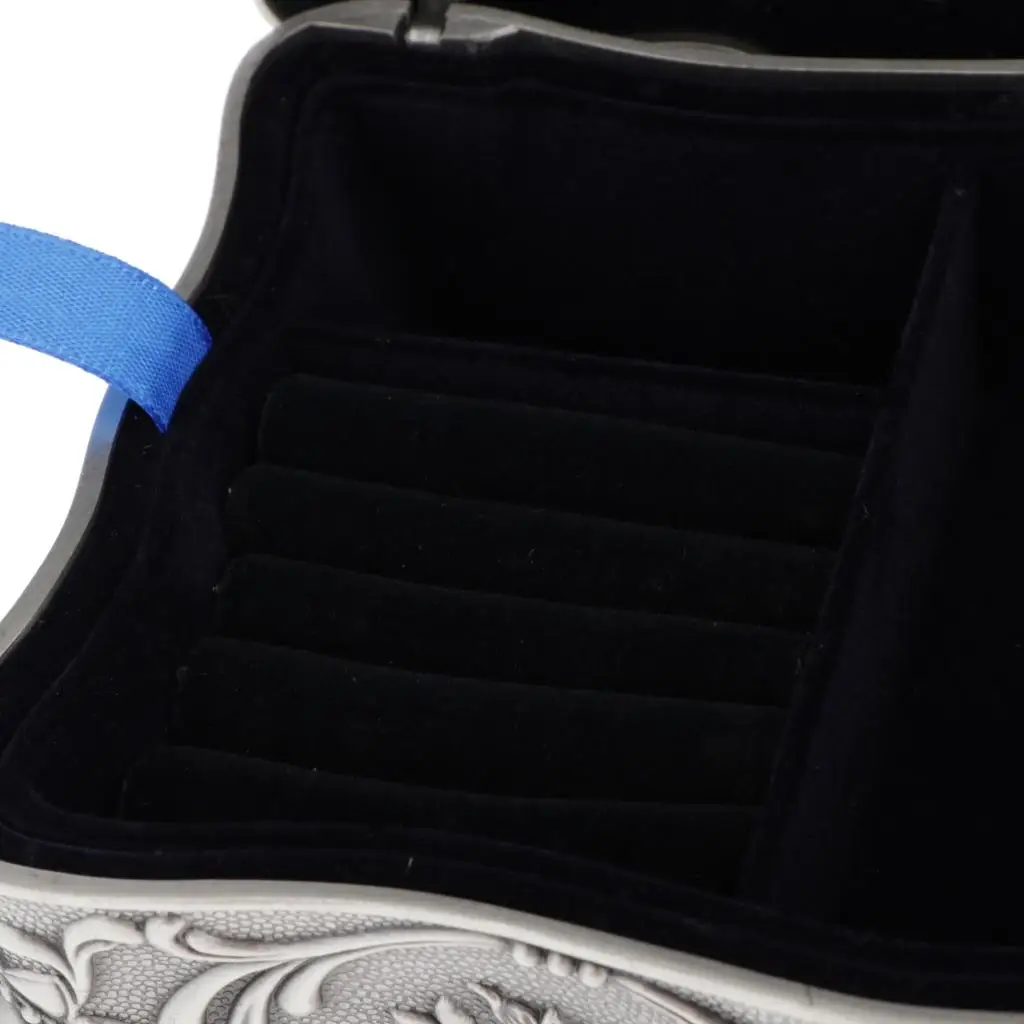 

Ретро стиль Оловянная прямоугольная коробка для ювелирных изделий Органайзер для хранения сокровищ чехол для колец