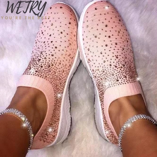 2020 женская обувь с вязаным спортивная для женщин Сезон весна-лето Женская на