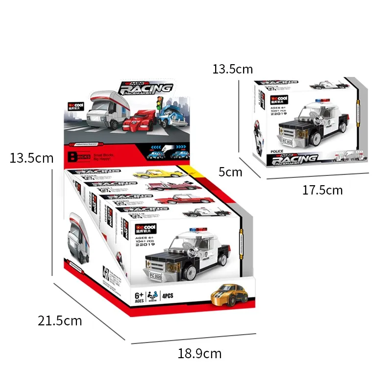 Мини-автомобиль полицейский экскурсионный автомобиль гоночное такси автобус