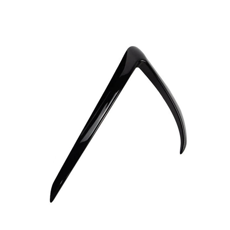 

Car Front Fog Light Eyebrow Cover Trim 2Pcs for Tesla Model 3 2017-2019 Bright Black