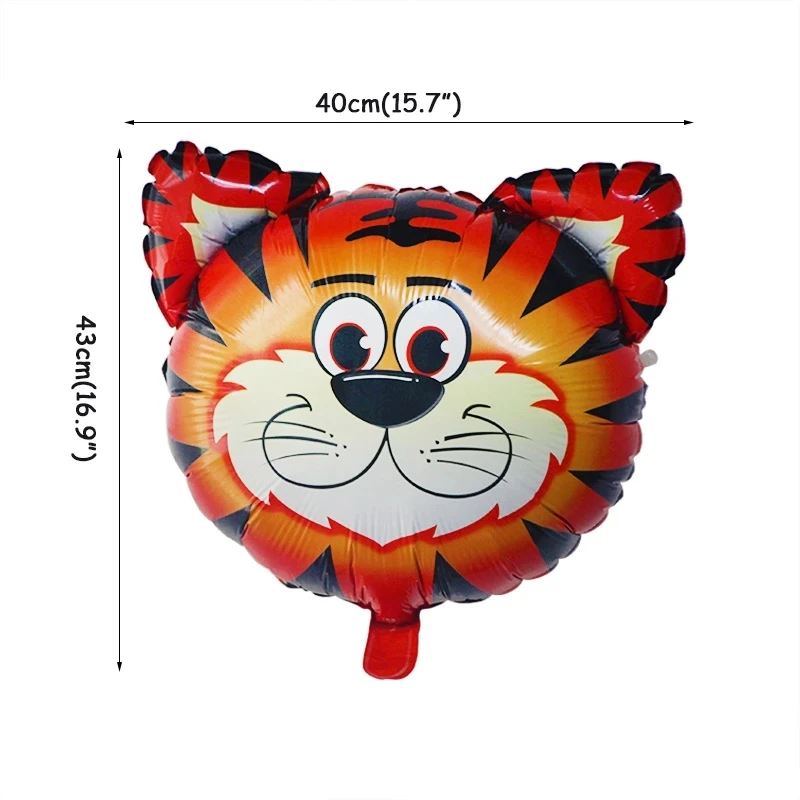 

18pcs Jungle Animal Balloons Set Gold Number Globos Safari Kids Wild One Birthday Decoration Party Baby Shower Decor Supplies