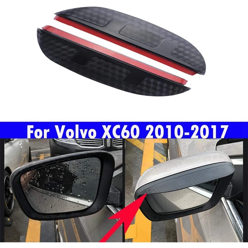 For Volvo XC90 2004-2015 Car Rearview Mirror Eyebrow Cover Rain-Proof Protection Decoration Accessories | Спорт и развлечения