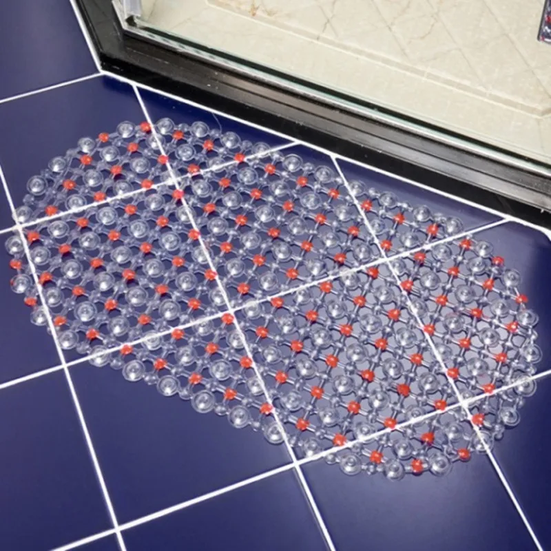 

MustHome 38x68cm PVC Bathroom Shower Mat Non Slip Bathtub Mat