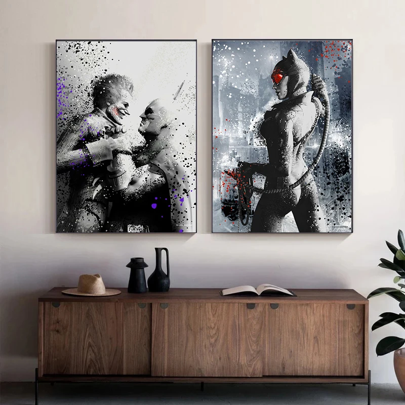 Набор для рисования на холсте комиксов Marvel DC плакаты и принты Женщина-кошка