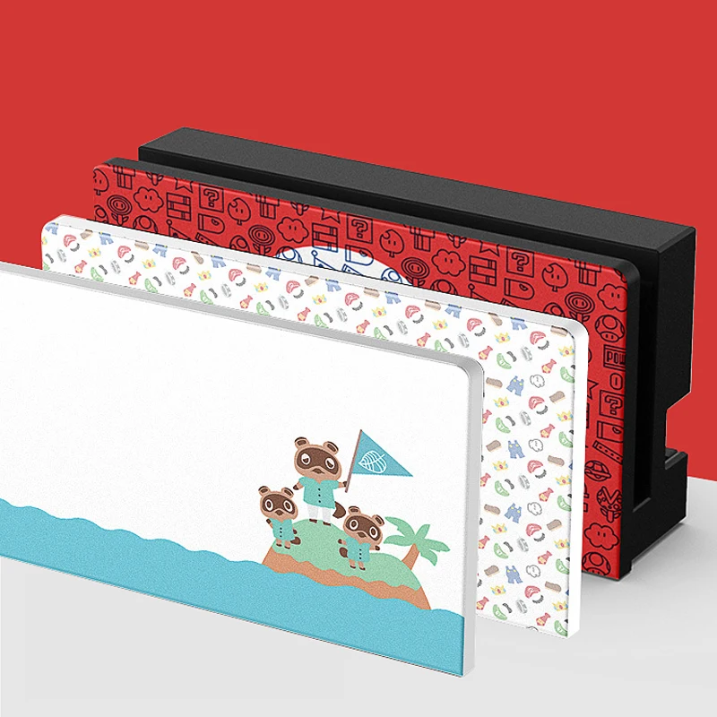 

Replacement Shell For Nintendo Switch Console Dock Cover Animal Crossing Housing Case Charging Base Tv Dock Accessories For Ns
