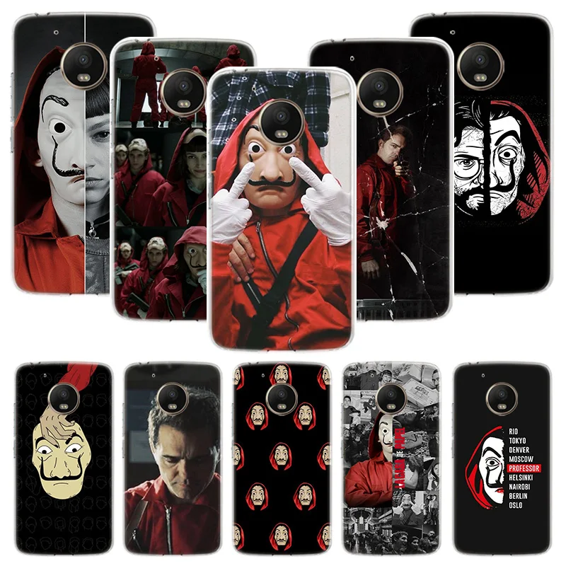 Чехол La Casa de papel для Motorola Moto G8 G7 G6 G5S G5 E6 E5 E4 Plus G4 Play Power X4 One Action Phone Cover Coque|Бамперы| |