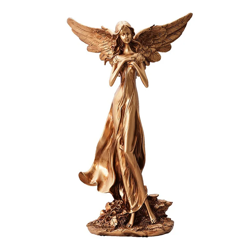 

Living Room Decoration Sculpture Angel Goddess Statue For Home Decoration Accessories Living Room TV Cabinet Decor Artwork Gift