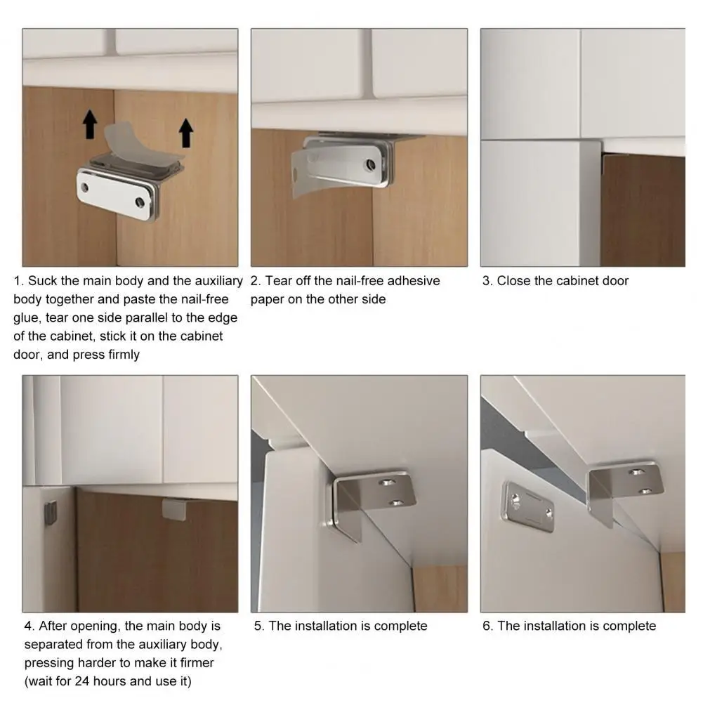 

Широко используемый универсальный магнит для двери шкафа черного/серебряного цвета для двери